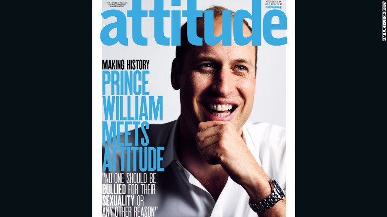 威廉王子上同性恋杂志封面